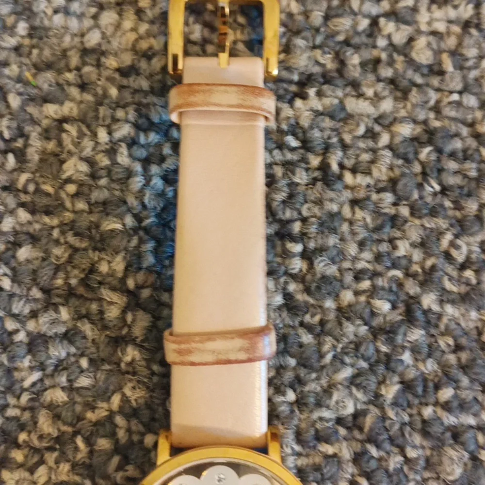 Kate Spade Live Colorfully beige gold rhinestone women's watch